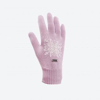 Set beanie A116, gloves R104 - pink