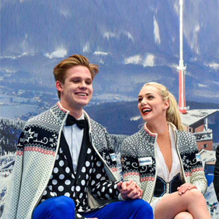 Official sweater for European Championship in figure skating