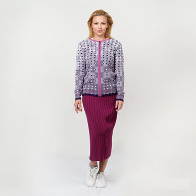 Rock aus Merinowolle Kama 6014, Pullover aus Merinowolle Kama 5055