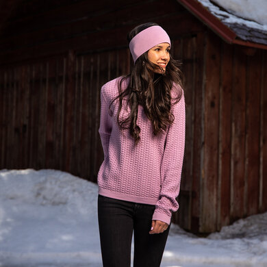 Pletená Merino čelenka Kama C49, Merino svetr Kama 5040
