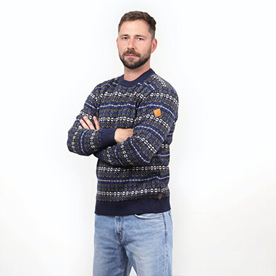 Pánský pletený Merino svetr Kama 4067