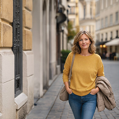 Pullover aus Merinowolle Kama 5105