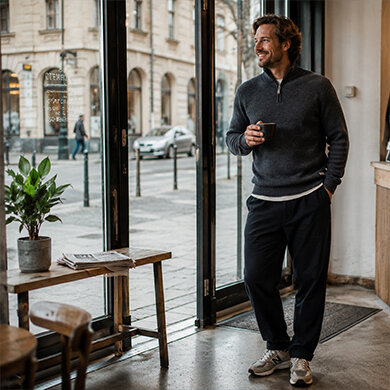 Pullover aus Merinowolle Kama 4117