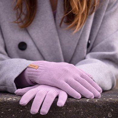 Gestrickte Handschuhe aus Merinowolle Kama R102
