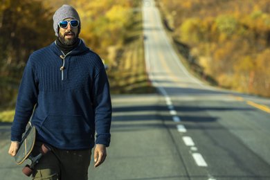 Pullover aus Merinowolle Kama 4059