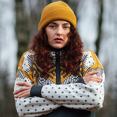Strickmütze Merino Kama A159, Pullover aus Merinowolle Kamakadze 5057