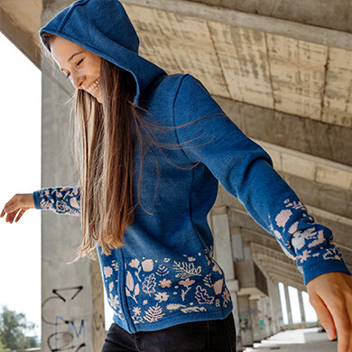 Pullover aus Merinowolle Kama 5049