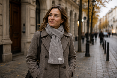 Knitted Merino Scarf Kama S43