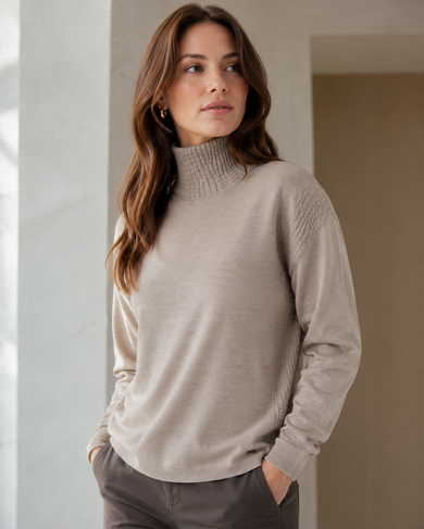 Knitted Merino beanie Kama 5106