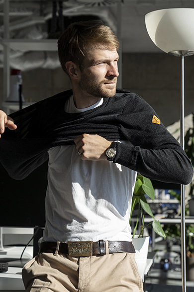 Pullover aus Merinowolle Kama 4101