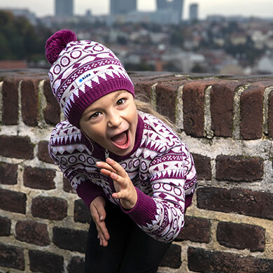 Pullover aus Merinowolle für Kinder Kama 1016