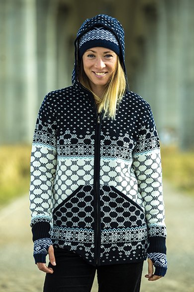 Pullover aus Merinowolle Kama 5027