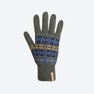 Gestrickte Handschuhe aus Merinowolle Kama R114