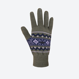 Gestrickte Handschuhe aus Merinowolle Kama R113