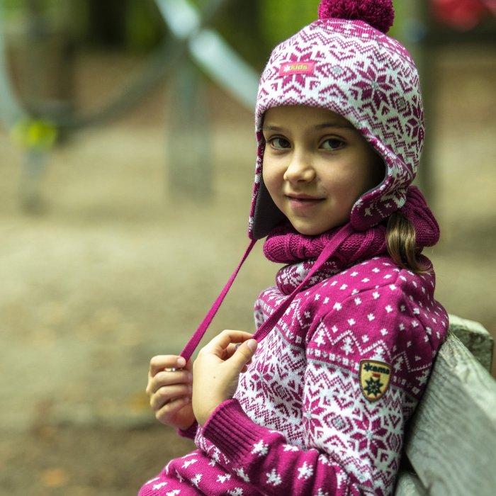 Dětská pletená Merino čepice Kama BW22