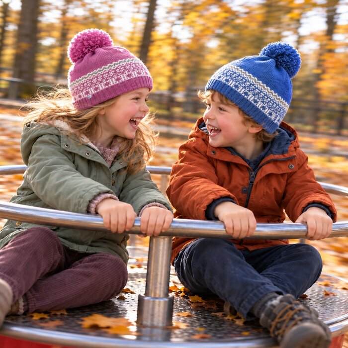 Kids knitted Merino beanie Kama B106