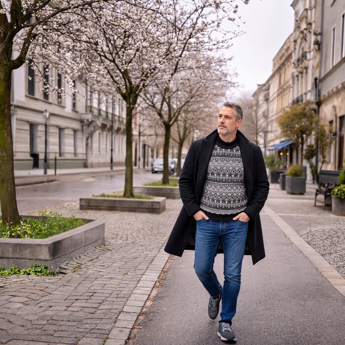 Merino sweater Kama 4073