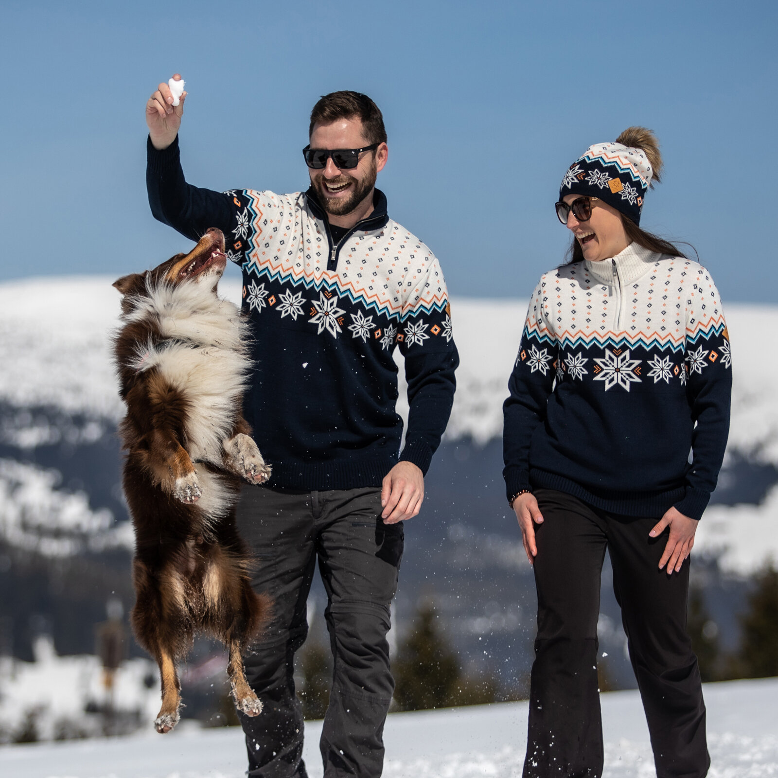 Dámský merino svetr KAMA AND 502 – olympijský svetr Andorra