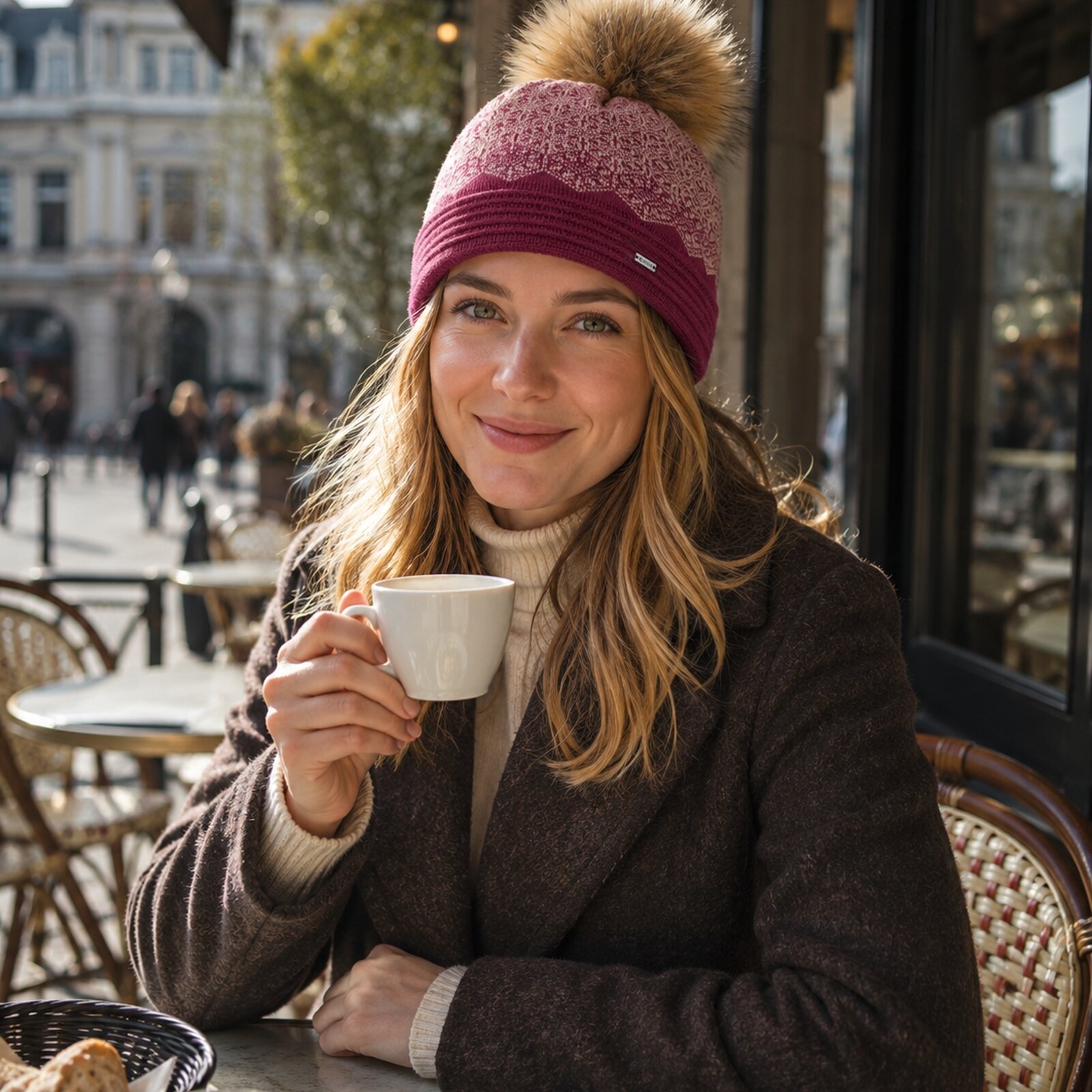 Knitted Merino beanie Kama A193