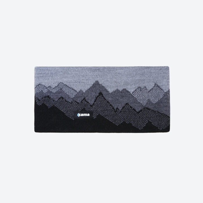 Gestricktes Stirnband aus Merinowolle Kama C81