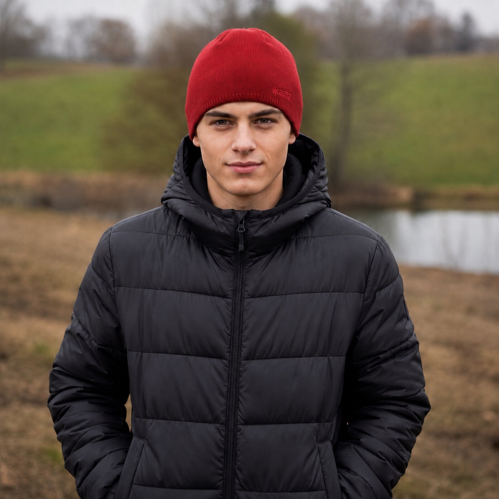 Knitted Merino beanie Kama AW69