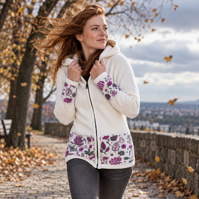 Dámský merino svetr KAMA 5050 WINDSTOPPER®