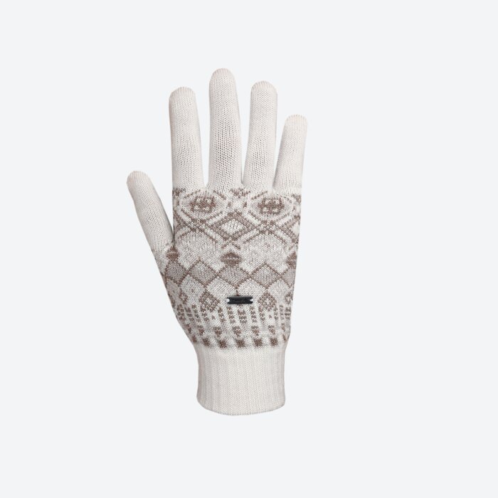 Gestrickte Handschuhe aus Merinowolle Kama R118
