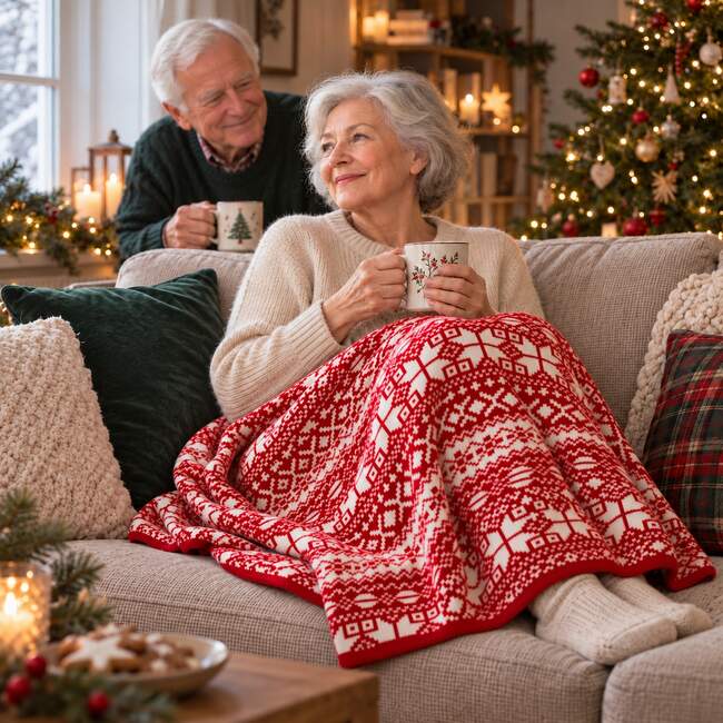 KAMA merino-blend blanket for thoughtful winter gifting